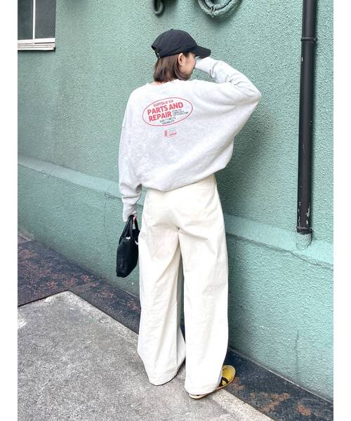 Ungrid（アングリッド）の「バックロゴルーズスウェット（スウェット・レディース・ライトグレー/イエロー/チャコールグレー・FREE）」の21枚目の写真