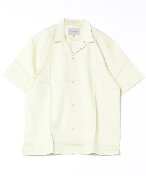 Carhartt WIP(カーハートダブリューアイピー)の「Carhartt WIP/カーハートダブリューアイピー 半袖 シャツ ワンポイント S/S DELRAY SHIRT I031465(シャツ/ブラウス・メンズ・ブラック/ライトブルー/ライトグリーン/ライトピンク/ベージュ/ホワイト×ブラック・M/L/XL)」の18枚目の写真