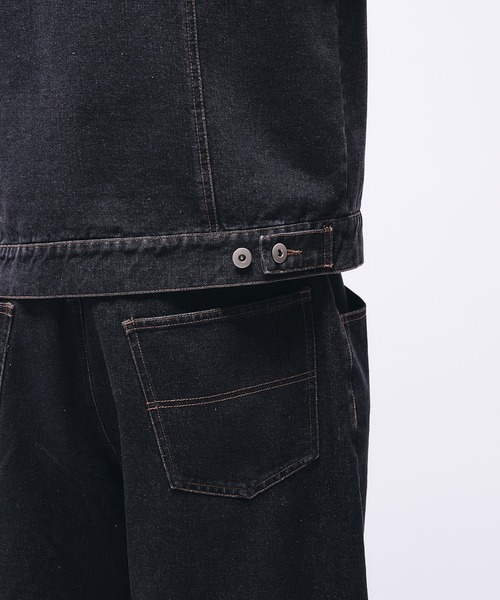 Adoon plain(アドーンプレーン)の「VINTAGE LIKE DENIM JACKET / ヴィンテージライクデニムジャケット(デニムジャケット・メンズ・ブラック/ブルー・MEDIUM/LARGE)」の15枚目の写真