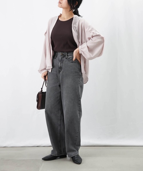 LUCA/LADY LUCK LUCA（ルカ/レディラックルカ）の「LC/LLL 前後2WAYリブタンク（タンクトップ・レディース・グレイッシュベージュ/オフホワイト/ターコイズブルー/オレンジ/ダークブラウン/ブラック・FREE）」の20枚目の写真