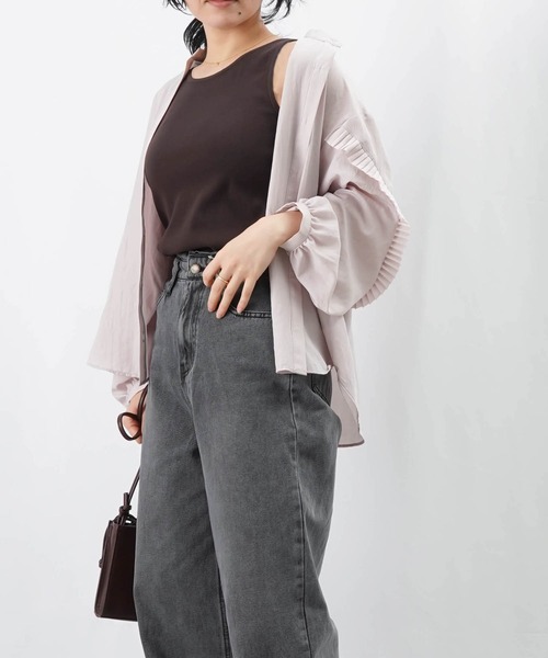 LUCA/LADY LUCK LUCA（ルカ/レディラックルカ）の「LC/LLL 前後2WAYリブタンク（タンクトップ・レディース・グレイッシュベージュ/オフホワイト/ターコイズブルー/オレンジ/ダークブラウン/ブラック・FREE）」の21枚目の写真