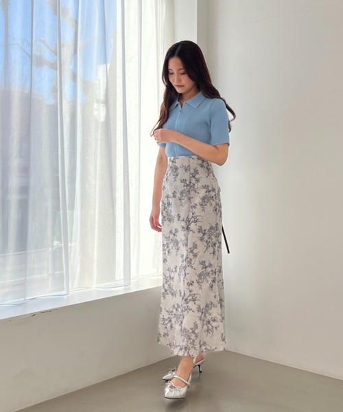 MISCH MASCH(ミッシュマッシュ)の「ZOZO限定 衿付きダブルジップリブニット(ニット/セーター・レディース・ブラック/アイボリー/ブルー・フリ-)」の22枚目の写真