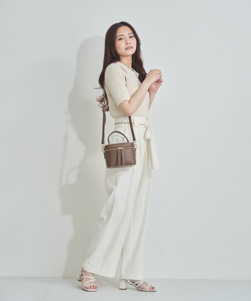 MISCH MASCH(ミッシュマッシュ)の「ZOZO限定 衿付きダブルジップリブニット(ニット/セーター・レディース・ブラック/アイボリー/ブルー・フリ-)」の16枚目の写真