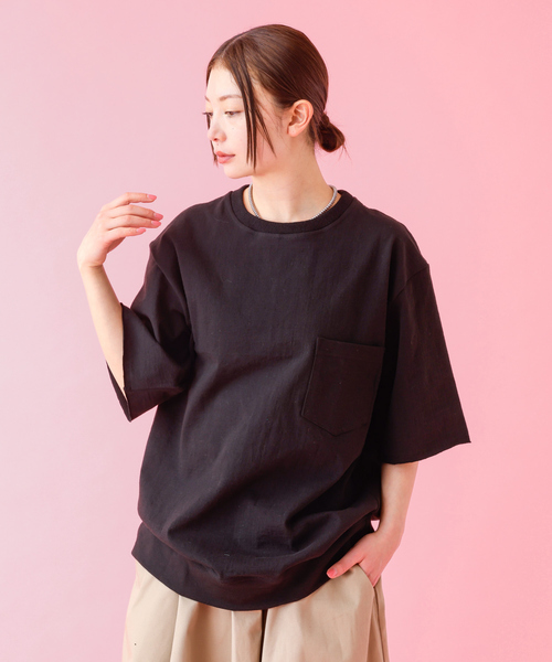 Barbarian(バーバリアン)の「【BARBARIAN / バーバリアン】 XSE-20 21 22 Light Weight Pocket Crew Neck/半袖/無地/ユニセックス【WEB限定】(Tシャツ/カットソー・メンズ・ブラック/グレー/グリーン・S/M/L/XL)」の7枚目の写真