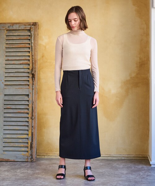 DRESSTERIOR(ドレステリア)の「【大人百花春号掲載 モデル美香さん着用】ストレッチポンチタイトスカート(スカート・レディース・ブラック/チャコールグレー・34/36/38/40)」の5枚目の写真