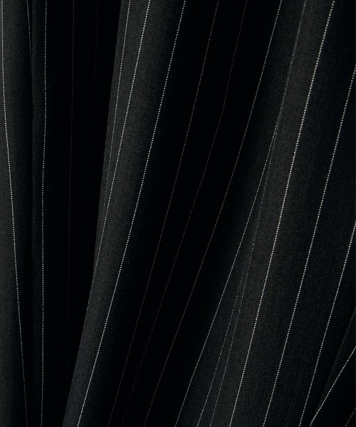 RUUBON（ルーボン）の「【RUUBON】stripe wide straight slacks / ストライプワイドストレートスラックス（スラックス・メンズ・ブラック系1/ネイビー系1・S/M/L）」の6枚目の写真