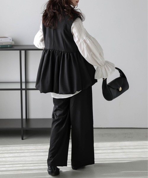 タグ付美品✨ アンナケリー バルーン ジレ ブラック ベスト ベスト ジレ バルーンベスト レディース : ZOZOTOWN Yahoo!店