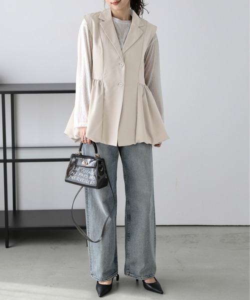 美品 coulage クラージュ コットンバルーンベスト ジレ 美品 coulage クラージュ コットンバルーンベスト ジレ - メルカリ