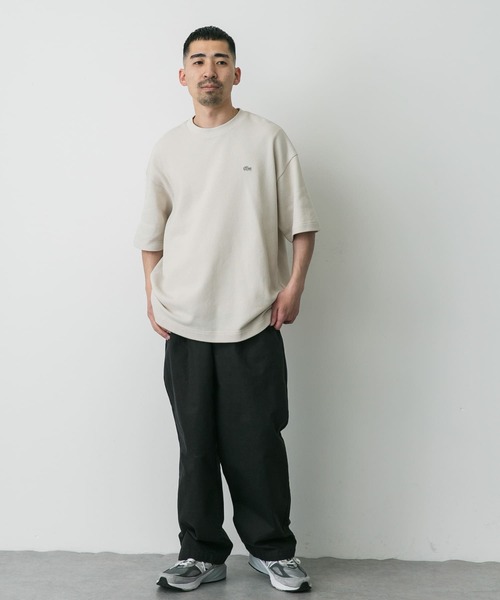 【LACOSTE】ラコステ Croc Pique Tシャツ LACOSTE tシャツ 「別注」LACOSTE×DOORS thick pique crew