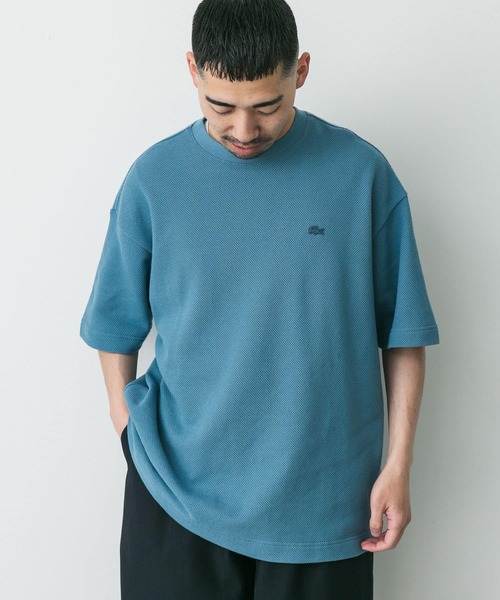 LACOSTE（ラコステ）の「『別注』LACOSTE×DOORS　thick pique crew ShortSleeve（Tシャツ/カットソー・メンズ・ブルー/アイボリー/ネイビー/ライトグレー・3/4/5）」の17枚目の写真