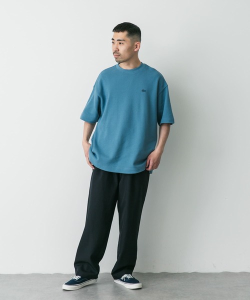 LACOSTE（ラコステ）の「『別注』LACOSTE×DOORS　thick pique crew ShortSleeve（Tシャツ/カットソー・メンズ・ブルー/アイボリー/ネイビー/ライトグレー・3/4/5）」の20枚目の写真