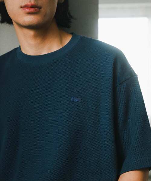 LACOSTE（ラコステ）の「『別注』LACOSTE×DOORS　thick pique crew ShortSleeve（Tシャツ/カットソー・メンズ・ブルー/アイボリー/ネイビー/ライトグレー・3/4/5）」の10枚目の写真