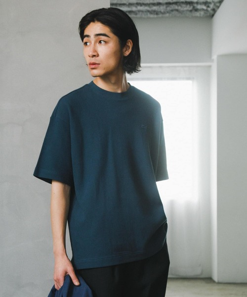 LACOSTE（ラコステ）の「『別注』LACOSTE×DOORS　thick pique crew ShortSleeve（Tシャツ/カットソー・メンズ・ブルー/アイボリー/ネイビー/ライトグレー・3/4/5）」の12枚目の写真