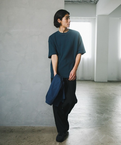 LACOSTE（ラコステ）の「『別注』LACOSTE×DOORS　thick pique crew ShortSleeve（Tシャツ/カットソー・メンズ・ブルー/アイボリー/ネイビー/ライトグレー・3/4/5）」の15枚目の写真