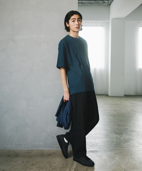 LACOSTE（ラコステ）の「『別注』LACOSTE×DOORS　thick pique crew ShortSleeve（Tシャツ/カットソー・メンズ・ブルー/アイボリー/ネイビー/ライトグレー・3/4/5）」の5枚目の写真
