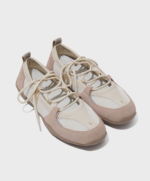 (新品）Rockfish バレーシューズuk4.5 LACEUP FLAT SUEDE（バレエシューズ）｜ROCKFISH WEATHERWEAR