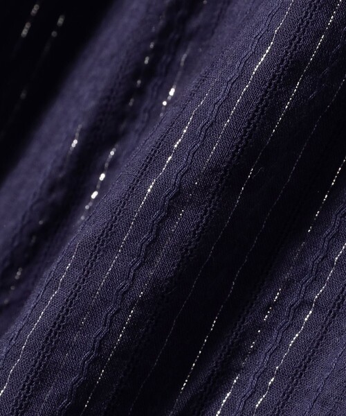 sara mallika(サラ マリカ)の「【別注】Sara mallika / COTTON STRIPE JACQUARD FRILL TUNIC(シャツ/ブラウス・レディース・ナチュラル/ネイビー・ONE SIZE)」の12枚目の写真