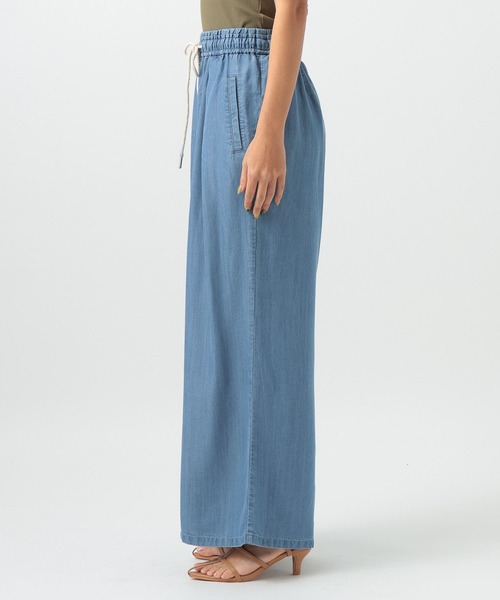 BAYFLOW（ベイフロー）の「[薄手＆しなやかな素材感]デニムワイドパンツ（その他パンツ・レディース・インディゴブルー/ブラック/サックスブルー・FREE/X-SMALL）」の22枚目の写真