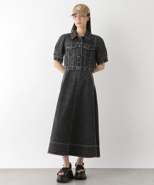 Heather ショルダーベルトデニムワンピース ショルダーベルトデニムワンピース 325865（ワンピース