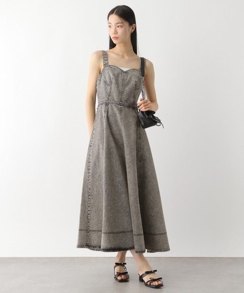 Heather（ヘザー）の「ショルダーベルトデニムワンピース　325865（ワンピース・レディース・ブラック/グレー/ブルー・FREE）」の18枚目の写真