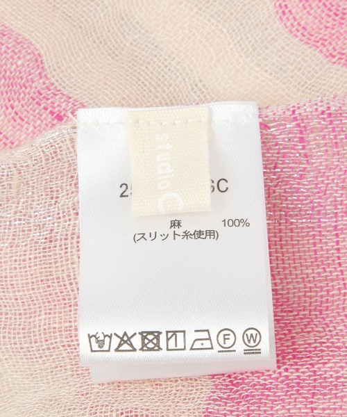 studio CLIP（スタディオクリップ）の「フレンチリネンストール（ストール/ショール・レディース・イエロー/ベージュ/ブルー/ピンク・FREE）」の5枚目の写真