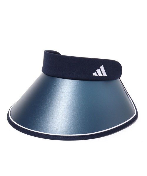 adidas(アディダス)の「【adidas/アディダス】 ADW ARCH WIDE CLIPVISOR / UV90% 吸汗速乾 ロゴ刺繍クリップバイザー(サンバイザー・メンズ・ネイビー/ブラック・OSFX)」の2枚目の写真