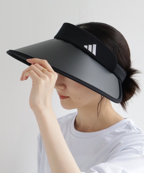 adidas(アディダス)の「【adidas/アディダス】 ADW ARCH WIDE CLIPVISOR / UV90% 吸汗速乾 ロゴ刺繍クリップバイザー(サンバイザー・メンズ・ネイビー/ブラック・OSFX)」の14枚目の写真