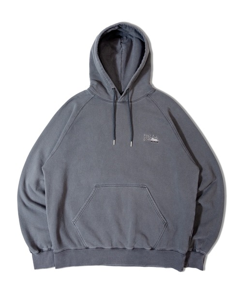 FIRST DOWN(ファーストダウン)の「FIRST DOWN LOGO HOODED SWEAT(パーカー・メンズ・グレー/ブラック・XL/L/M)」の1枚目の写真