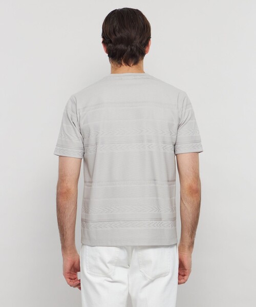 MACKINTOSH LONDON（マッキントッシュ ロンドン）の「リンクスボーダー半袖Tシャツ（Tシャツ/カットソー・メンズ・ブルー系その他2/グレー/ホワイト/ダークネイビー・M/L/XL）」の11枚目の写真