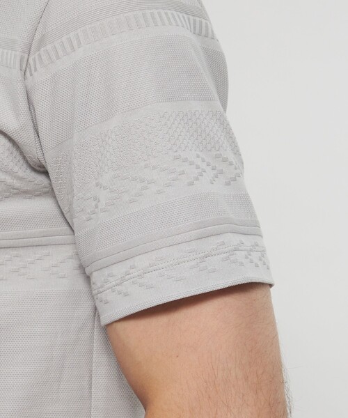 MACKINTOSH LONDON（マッキントッシュ ロンドン）の「リンクスボーダー半袖Tシャツ（Tシャツ/カットソー・メンズ・ブルー系その他2/グレー/ホワイト/ダークネイビー・M/L/XL）」の12枚目の写真