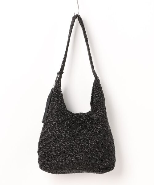 Doux archives（ドゥアルシーヴ）の「メタリック柄編みワンショルダーバッグ（ショルダーバッグ・レディース・シルバー/ブラック・FREE）」の4枚目の写真