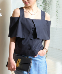 Rouge vif | ケープオフショルブラウス(シャツ/ブラウス)