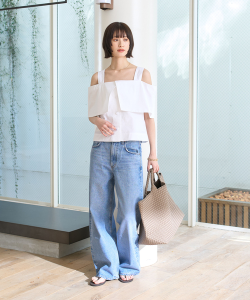 Rouge vif（ルージュヴィフ）の「ケープオフショルブラウス（シャツ/ブラウス・レディース・ブラック/ホワイト・フリー）」の22枚目の写真