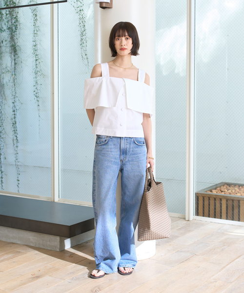 Rouge vif（ルージュヴィフ）の「ケープオフショルブラウス（シャツ/ブラウス・レディース・ブラック/ホワイト・フリー）」の19枚目の写真