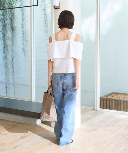 Rouge vif（ルージュヴィフ）の「ケープオフショルブラウス（シャツ/ブラウス・レディース・ブラック/ホワイト・フリー）」の17枚目の写真