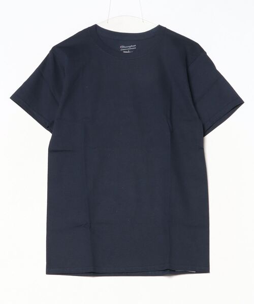 Champion（チャンピオン）の「Champion/チャンピオン コットン ワッペン Tシャツ 無地T トップス 半袖カットソー 秋服 冬服（Tシャツ/カットソー・メンズ・アッシュグレー/グレー/ネイビー/パープル/レッド/ホワイト/チャコールグレー/ブラック/ダークグリーン/マルーン/ブルー・S/M/XL/2XL/3XL）」の8枚目の写真