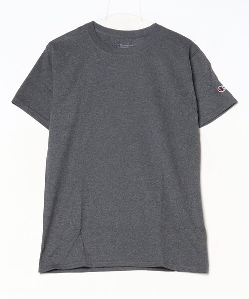 Champion（チャンピオン）の「Champion/チャンピオン コットン ワッペン Tシャツ 無地T トップス 半袖カットソー 秋服 冬服（Tシャツ/カットソー・メンズ・アッシュグレー/グレー/ネイビー/パープル/レッド/ホワイト/チャコールグレー/ブラック/ダークグリーン/マルーン/ブルー・S/M/XL/2XL/3XL）」の4枚目の写真