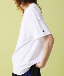 Champion（チャンピオン）の「Champion/チャンピオン コットン ワッペン Tシャツ 無地T トップス 半袖カットソー 夏服（Tシャツ/カットソー）」