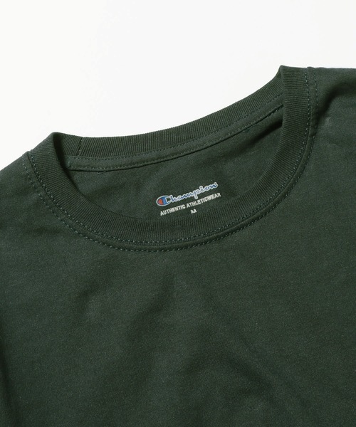 Champion（チャンピオン）の「Champion/チャンピオン コットン ワッペン Tシャツ 無地T トップス 半袖カットソー 秋服 冬服（Tシャツ/カットソー・メンズ・アッシュグレー/グレー/ネイビー/パープル/レッド/ホワイト/チャコールグレー/ブラック/ダークグリーン/マルーン/ブルー・S/M/XL/2XL/3XL）」の17枚目の写真