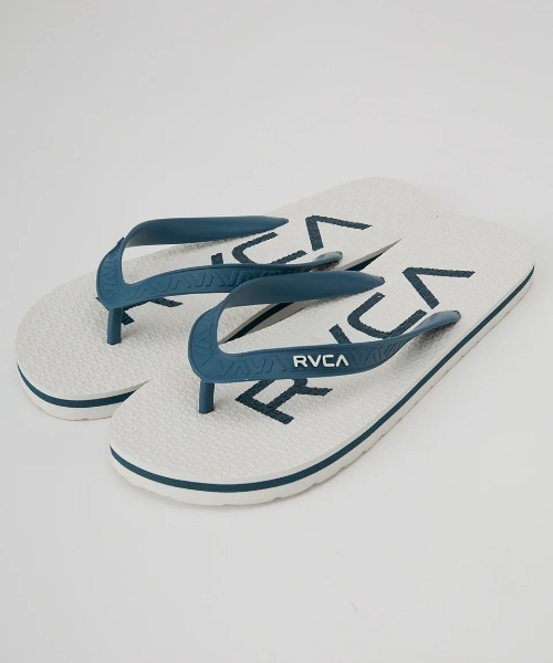 RVCA（ルーカ）の「RVCA メンズ TRENCH TOWN SANDALI ビーチサンダル 【2025年春夏モデル】/ルーカロゴビーチサンダル（サンダル・メンズ・オフホワイト/ブラック/オレンジ・8/9/10）」の2枚目の写真