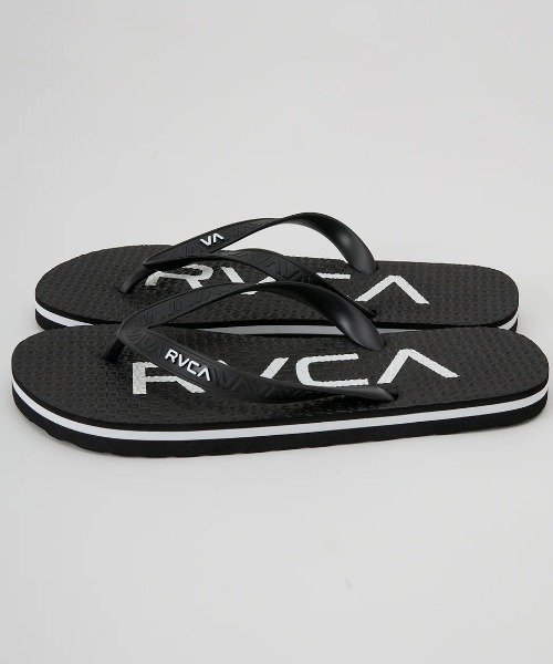 RVCA（ルーカ）の「RVCA メンズ TRENCH TOWN SANDALI ビーチサンダル 【2025年春夏モデル】/ルーカロゴビーチサンダル（サンダル・メンズ・オフホワイト/ブラック/オレンジ・8/9/10）」の6枚目の写真