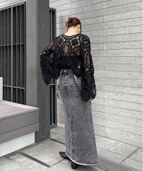 MEDI INDIAN 2WAY BIG LACE TOPS（Tシャツ/カットソー）｜Ameri