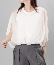 aimoha | 七分袖風シアートップス (SS)(Tシャツ/カットソー)