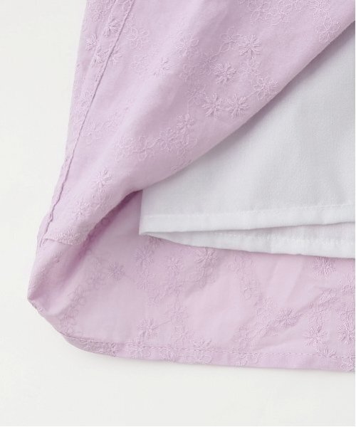 petit main LIEN（プティマインリアン）の「【リンク】レースワンピース（ワンピース・レディース・ラベンダー/クリーム・F）」の10枚目の写真