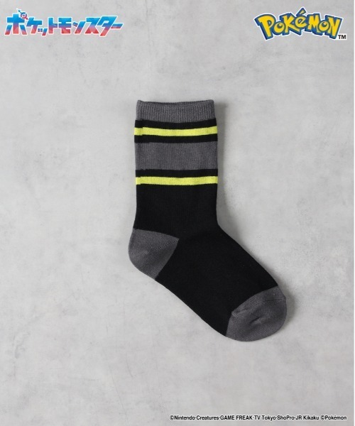 Right-on(ライトオン)の「【POKEMON】六英雄の黒いレックウザソックス(ソックス/靴下・キッズ・ブラック・フリー)」の3枚目の写真