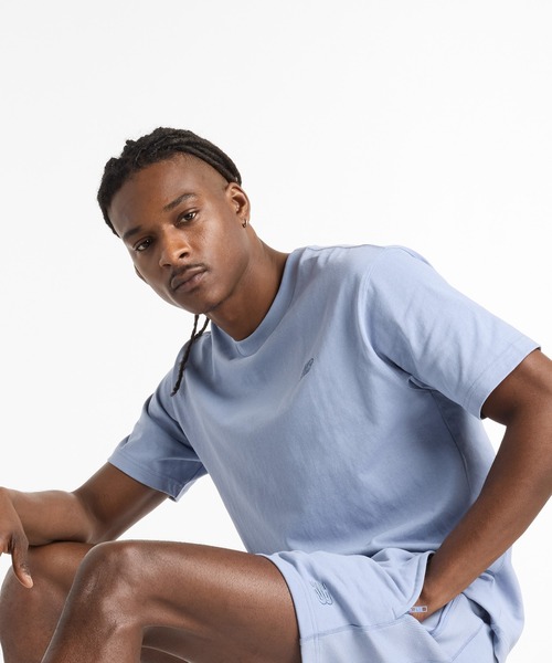 NEW BALANCE(ニューバランス)の「Athletics ショートスリーブTシャツ(Tシャツ/カットソー・メンズ・ライトブルー/ブルー・SMALL/MEDIUM/LARGE/X-LARGE/XX-LARGE)」の9枚目の写真