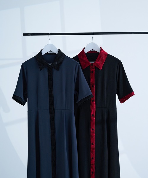 NOBLE✖️ L'AUBE BLANC フクレジャガードワンピース セール】フクレジャガードキャミワンピース（ワンピース）｜A
