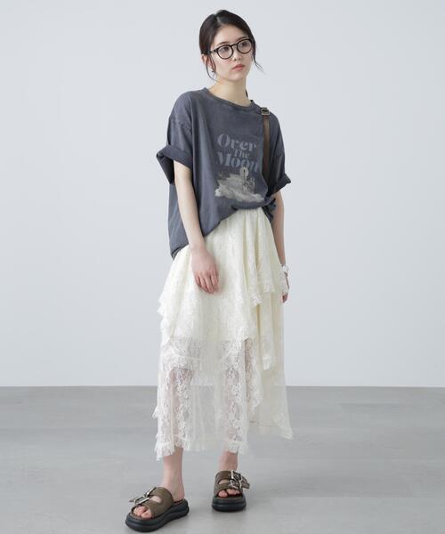 FREE'S MART(フリーズマート)の「◆ヴィンテージルーズTシャツ(Tシャツ/カットソー・レディース・ブラック/ベージュ・FREE)」の10枚目の写真