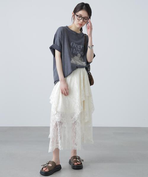 FREE'S MART(フリーズマート)の「◆ヴィンテージルーズTシャツ(Tシャツ/カットソー・レディース・ブラック/ベージュ・FREE)」の11枚目の写真