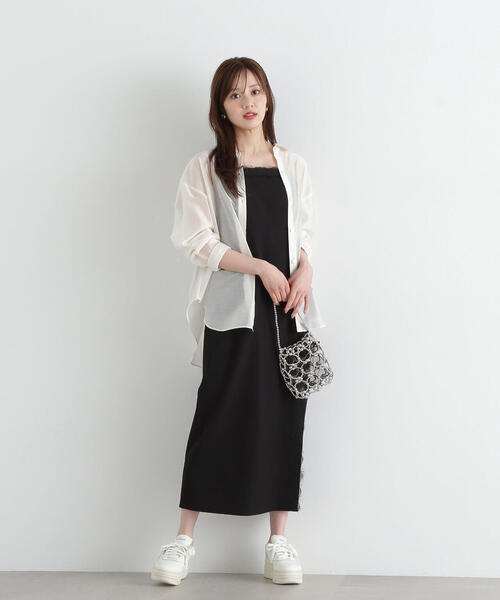 PROPORTION BODY DRESSING（プロポーションボディドレッシング）の「レースキャミジャンスカ / 1215140501（ワンピース・レディース・ベージュ/ブラック・SMALL/MEDIUM/P/S）」の19枚目の写真